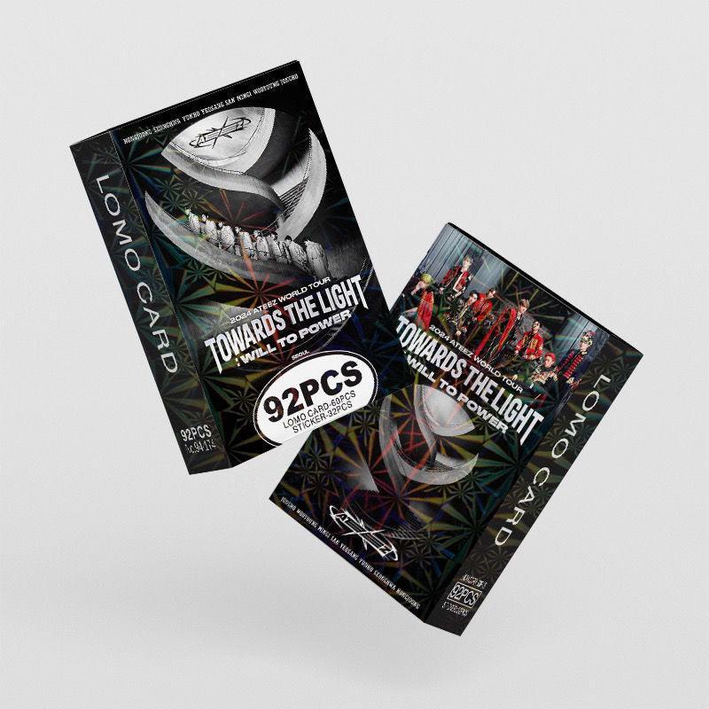 PHOTOCARDS ATEEZ 2024 TOWARDS THE LIGHTKITS 92 PCS (60 PHOTOCARDS + 32 STICKERS)