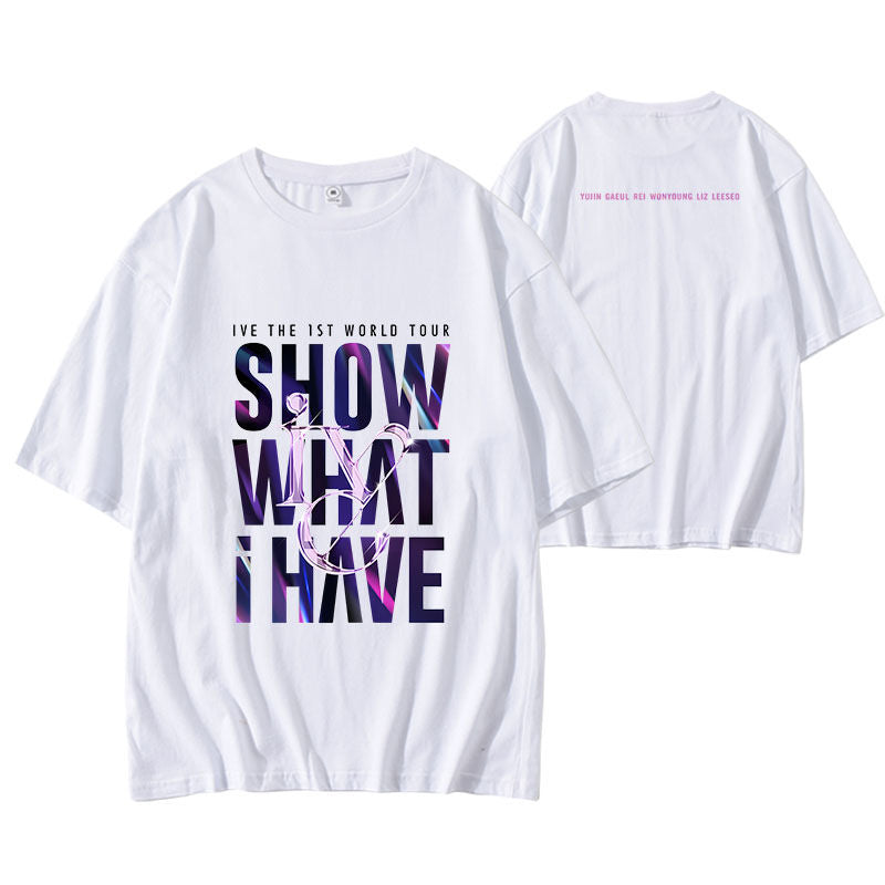 IVE MERCH 1St WORD TOUR T-SHIRTS 2024 “Show What I have” 100% COTTON