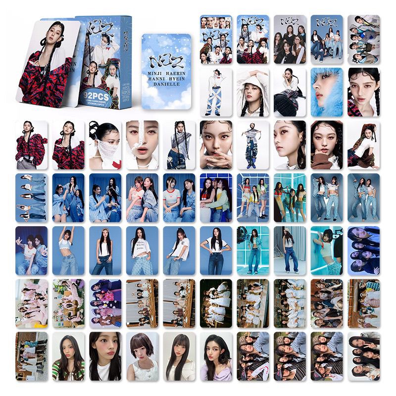 PHOTOCARDS NJZ (NEWJEANS)  92 PCS (60 PHOTOCARDS + 32 STICKERS)