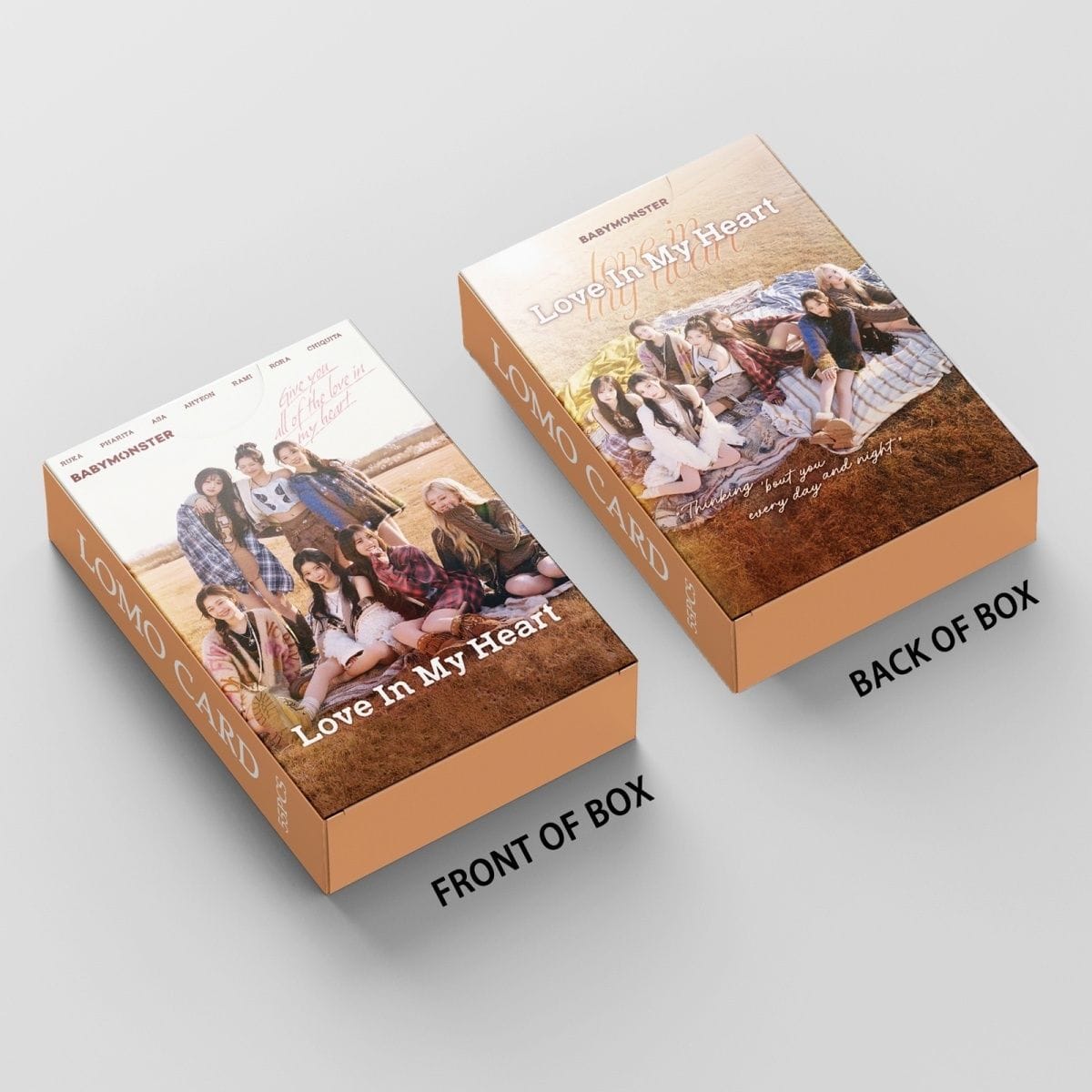 BABYMONSTER PHOTOCARDS LOVE IN MY HEART 55PCS