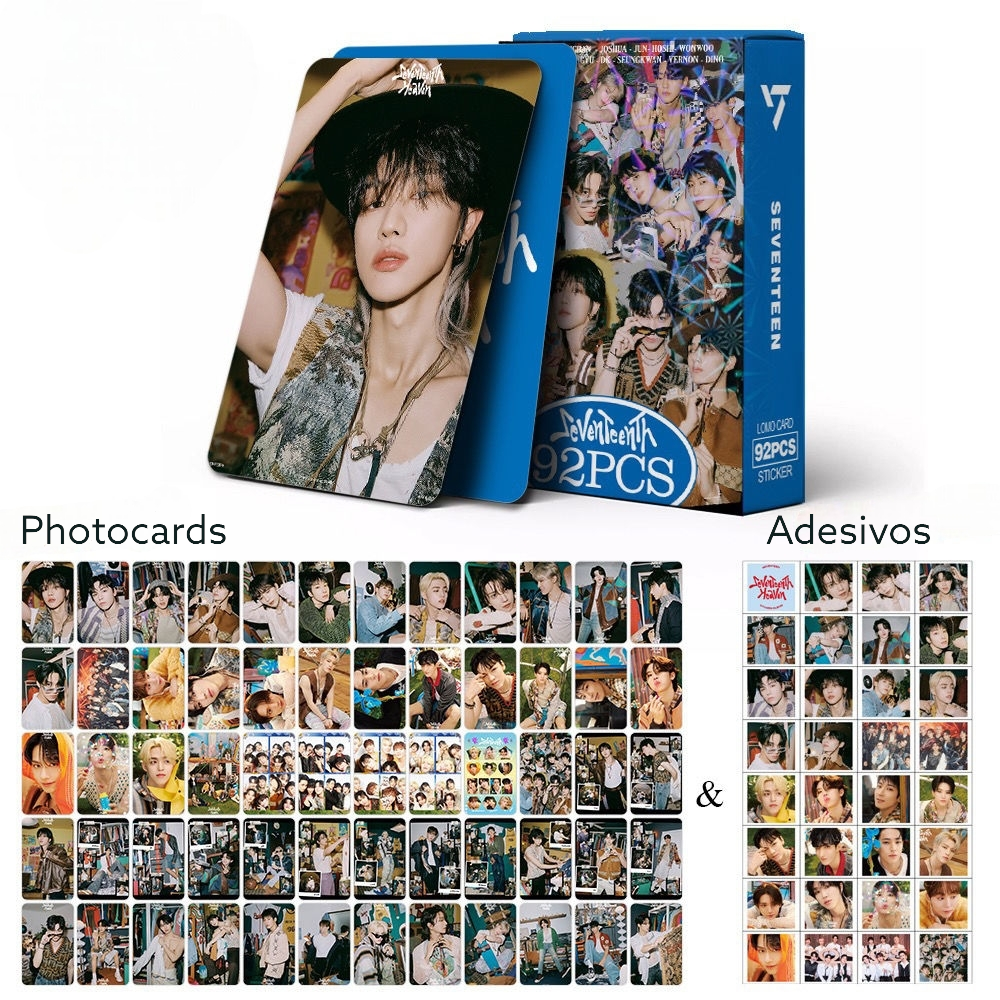SEVENTEEN SeventeenTh KITS 92 PIECES (60 PHOTOCARDS + 32 ADHESIVES)
