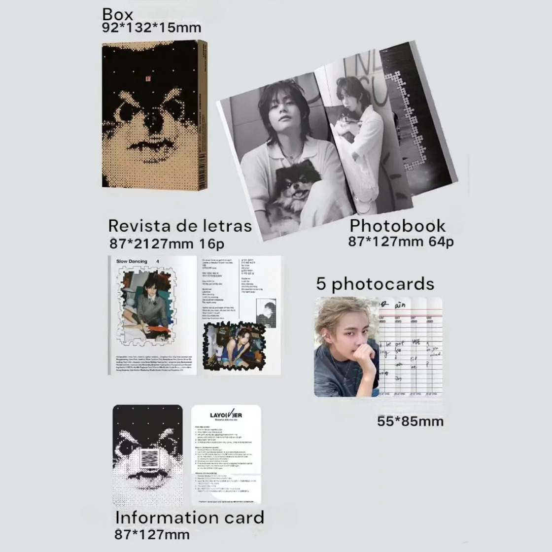 PHOTOBOOK V LAYO(V)ER KIT (PHOTOBOOK + OTHER ITEMS)