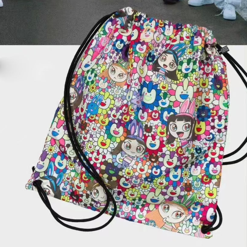 NJZ NEWJEANS DRAWSTRING BAG WITH CUSTON BOX AND ACCESSORIES